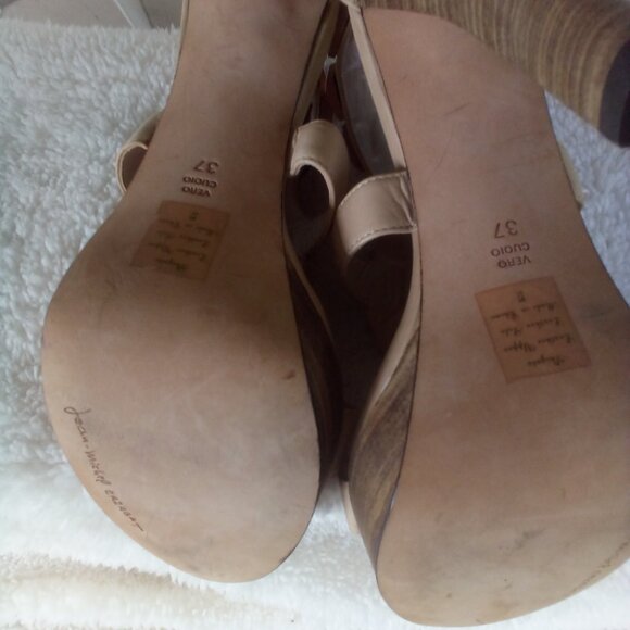 👜🕶Jean-Michel Cazabat Crystal Embellished Platform Heels Nude Size:7 - Picture 13 of 14